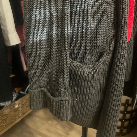 Final Touch Dark Gray Oversized Cardigan - Picture 2 of 4